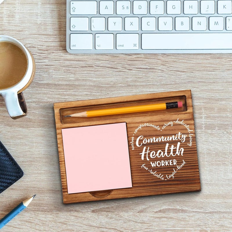 akeke Community Health Worker Gifts, Community Health Worker Appreciation Gifts, Thank You Gifts for Community Health Worker, Health Care Worker Desk Self-Stick Note Pad Holders GSH14 - Image 3